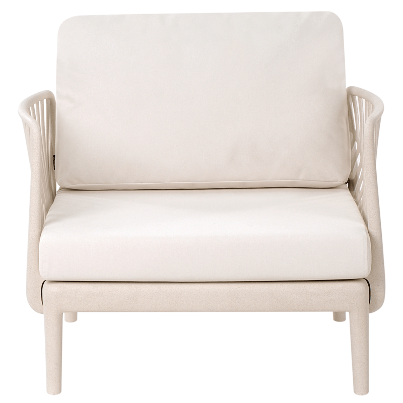 Lenestol utendørs Saturnia - Beige - Hagemøbler & utemiljø - Stoler & Lenestoler - Utelenestoler