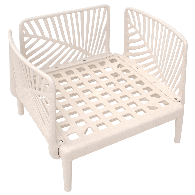 Lenestol utendørs Saturnia - Beige - Hagemøbler & utemiljø - Stoler & Lenestoler - Utelenestoler