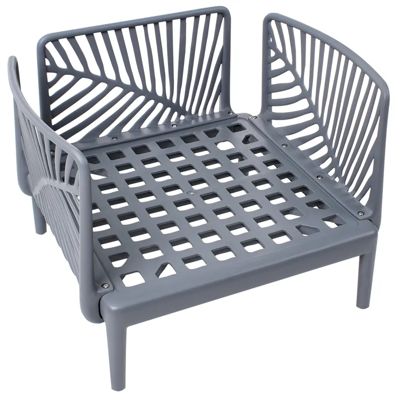 Lenestol utendørs Saturnia - Grå - Hagemøbler & utemiljø - Stoler & Lenestoler - Utelenestoler