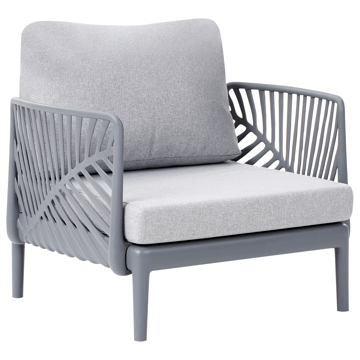 Lenestol utendørs Saturnia - Grå - Hagemøbler & utemiljø - Stoler & Lenestoler - Utelenestoler