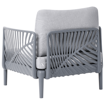 Lenestol utendørs Saturnia - Grå - Hagemøbler & utemiljø - Stoler & Lenestoler - Utelenestoler