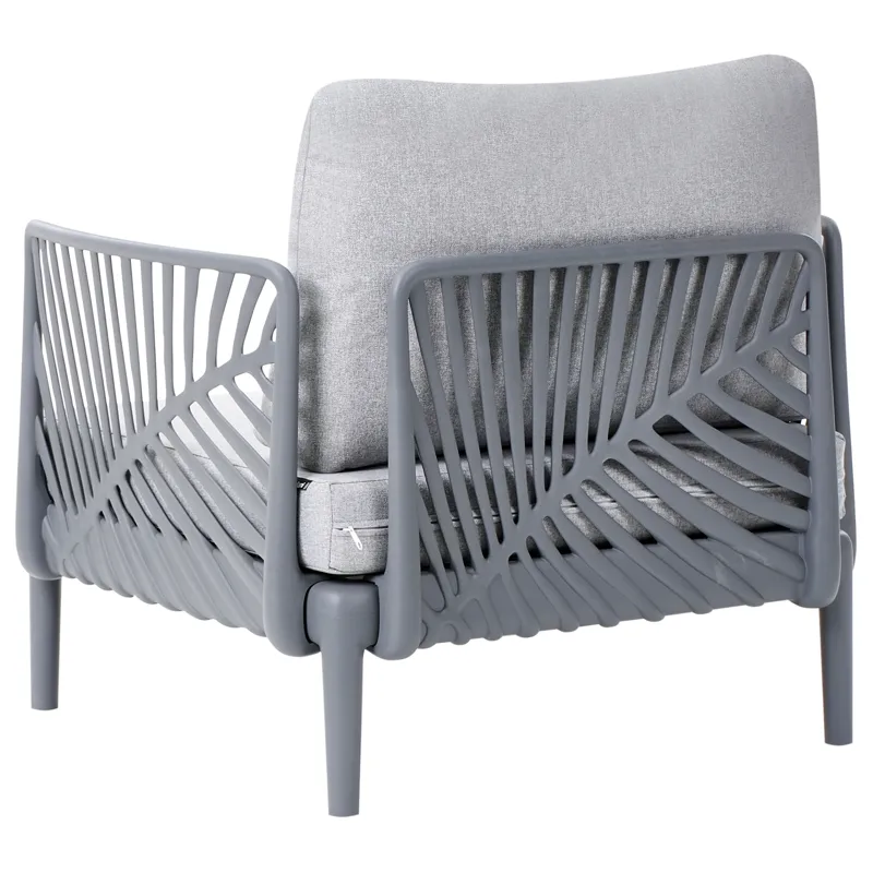 Lenestol utendørs Saturnia - Grå - Hagemøbler & utemiljø - Stoler & Lenestoler - Utelenestoler