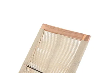 Lenestol Prossedi Beige/lyst tre - Beige/lyst tre - Hagemøbler & utemiljø - Stoler & Lenestoler - Solsenger & solvogner