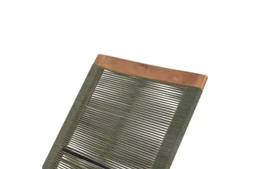 Lenestol Prossedi Grønn/lyst tre - Grønn/lyst tre - Hagemøbler & utemiljø - Stoler & Lenestoler - Solsenger & solvogner