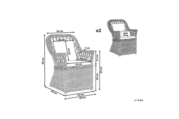 Lenestolsett, 2 stk Maros - Hagemøbler & utemiljø - Stoler & Lenestoler - Utelenestoler