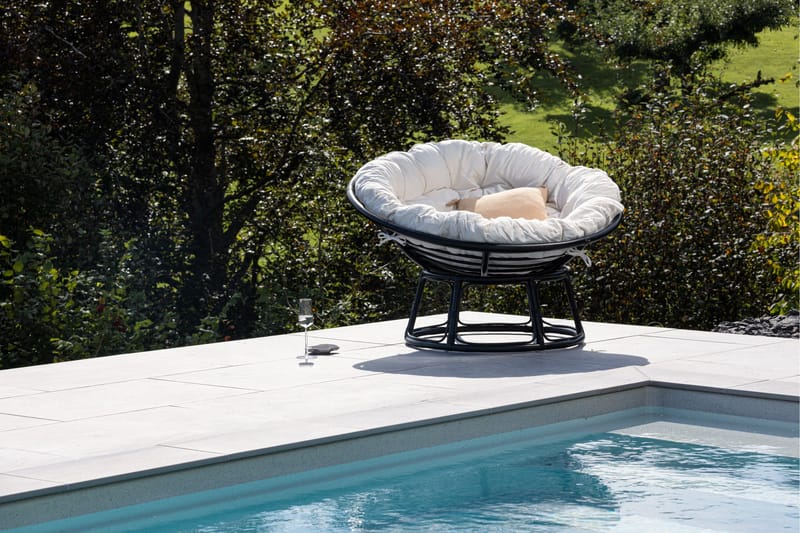 Loungestol Bonnie Svart/Hvit - Hagemøbler & utemiljø - Stoler & Lenestoler - Utelenestoler