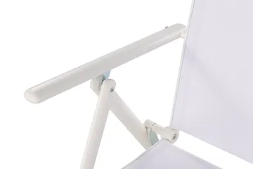 Maggie Polstret Regulerbar Stol Utendørs - Hvit - Hagemøbler & utemiljø - Stoler & Lenestoler - Posisjonsstoler