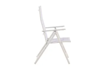 Maggie Polstret Regulerbar Stol Utendørs - Hvit - Hagemøbler & utemiljø - Stoler & Lenestoler - Posisjonsstoler