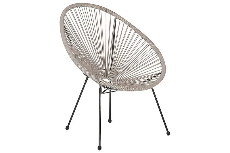 Maniwaki Utelenestol, Grå/Svart