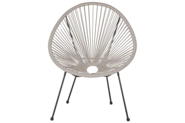 Maniwaki Utelenestol - Grå/Svart - Hagemøbler & utemiljø - Stoler & Lenestoler - Utelenestoler