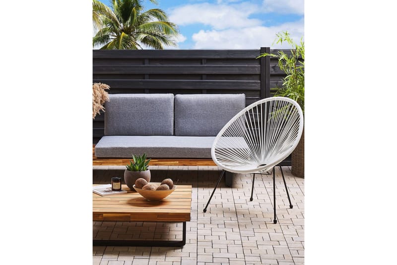 Maniwaki Utelenestol - Hvit Svart - Hagemøbler & utemiljø - Stoler & Lenestoler - Utelenestoler