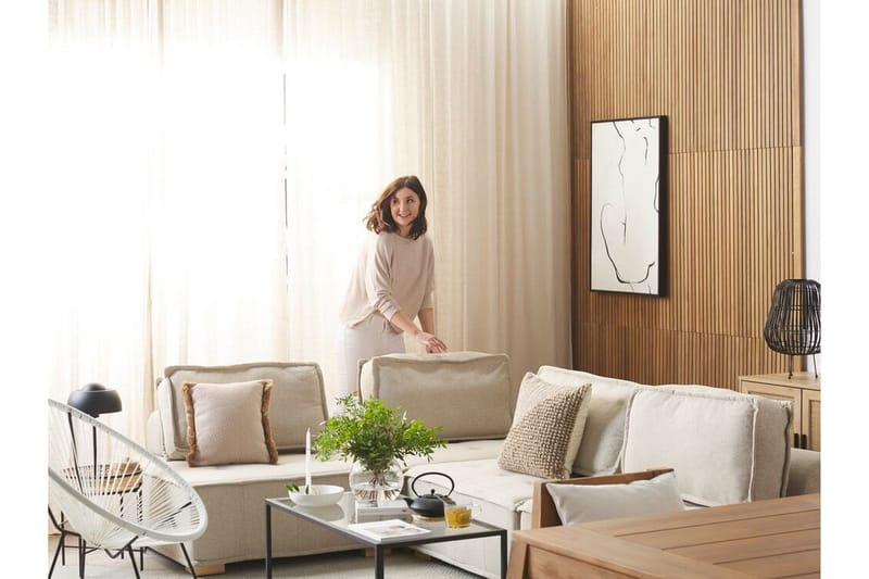 Maniwaki Utelenestol - Hvit Svart - Hagemøbler & utemiljø - Stoler & Lenestoler - Utelenestoler