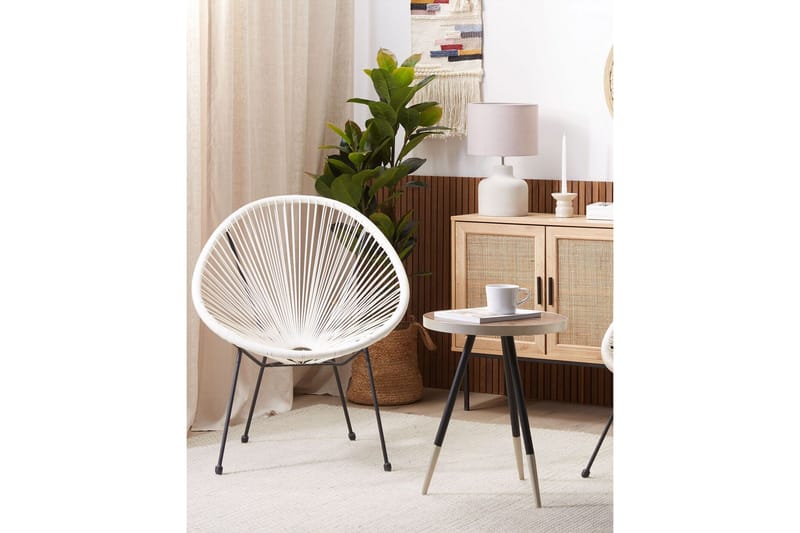 Maniwaki Utelenestol - Hvit Svart - Hagemøbler & utemiljø - Stoler & Lenestoler - Utelenestoler