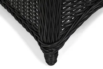 Marcus Light utelenestol med pute – loungestol i kunstrotting til utemøbler - Svart - Hagemøbler & utemiljø - Stoler & Lenestoler - Utelenestoler