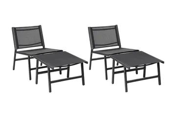 Montmagny Solstol 54x60 cm - Svart - Hagemøbler & utemiljø - Stoler & Lenestoler - Solstoler