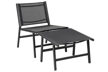 Montmagny Solstol 54x60 cm - Svart - Hagemøbler & utemiljø - Stoler & Lenestoler - Solstoler