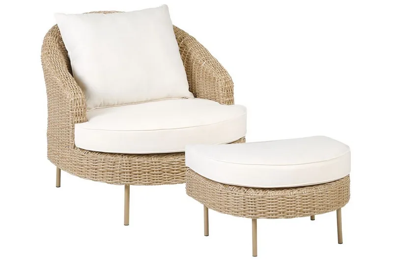 Napa Utelenestol, Natur/Beige/Hvit