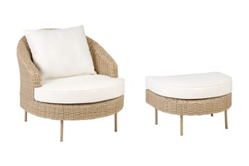 Napa Utelenestol - Natur/Beige/Hvit - Hagemøbler & utemiljø - Stoler & Lenestoler - Utelenestoler