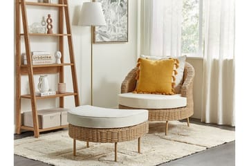 Napa Utelenestol - Natur/Beige/Hvit - Hagemøbler & utemiljø - Stoler & Lenestoler - Utelenestoler