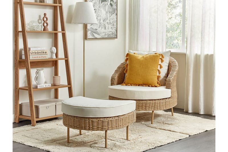 Napa Utelenestol - Natur/Beige/Hvit - Hagemøbler & utemiljø - Stoler & Lenestoler - Utelenestoler