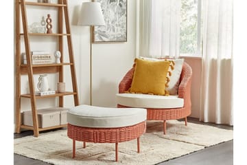 Napa Utelenestol - Rosa/Hvit - Hagemøbler & utemiljø - Stoler & Lenestoler - Utelenestoler