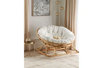 Niverville Gyngestol utendørs - Naturlig Beige - Hagemøbler & utemiljø - Stoler & Lenestoler - Gyngestol utendørs