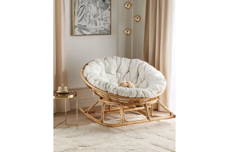 Niverville Gyngestol utendørs - Naturlig Beige - Hagemøbler & utemiljø - Stoler & Lenestoler - Gyngestol utendørs