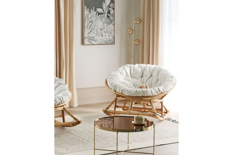 Niverville Gyngestol utendørs - Naturlig Beige - Hagemøbler & utemiljø - Stoler & Lenestoler - Gyngestol utendørs