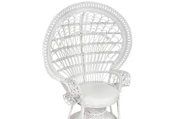 Påfuglstol Emmanuelle - Hvit - Hagemøbler & utemiljø - Stoler & Lenestoler - Utelenestoler