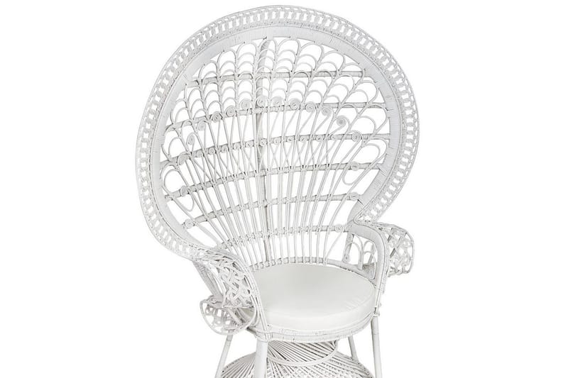 Påfuglstol Emmanuelle - Hvit - Hagemøbler & utemiljø - Stoler & Lenestoler - Utelenestoler