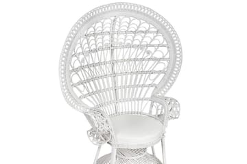 Påfuglstol Emmanuelle - Hvit - Hagemøbler & utemiljø - Stoler & Lenestoler - Utelenestoler
