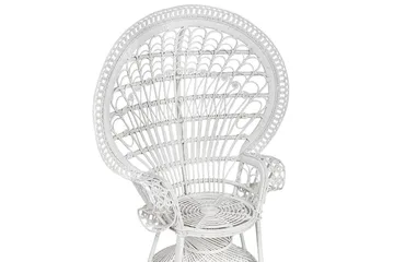 Påfuglstol Emmanuelle - Hvit - Hagemøbler & utemiljø - Stoler & Lenestoler - Utelenestoler