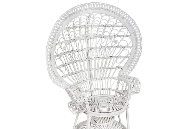 Påfuglstol Emmanuelle - Hvit - Hagemøbler & utemiljø - Stoler & Lenestoler - Utelenestoler