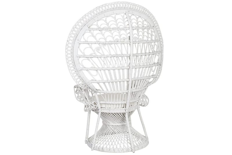 Påfuglstol Emmanuelle - Hvit - Hagemøbler & utemiljø - Stoler & Lenestoler - Utelenestoler