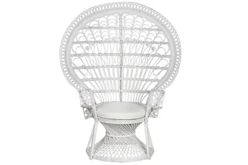 Påfuglstol Emmanuelle - Hvit - Hagemøbler & utemiljø - Stoler & Lenestoler - Utelenestoler