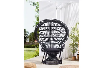 Påfuglstol Emmanuelle - Svart - Hagemøbler & utemiljø - Stoler & Lenestoler - Utelenestoler