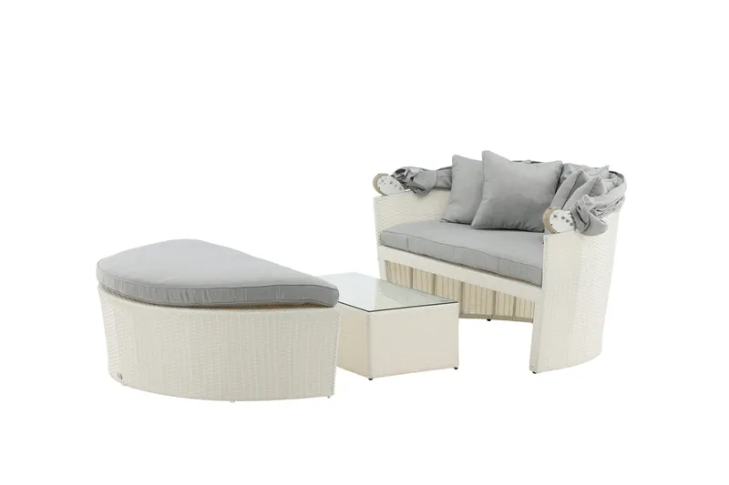 Padova Solseng - Hvit - Hagemøbler & utemiljø - Loungemøbler - Solseng