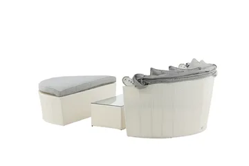 Padova Solseng - Hvit - Hagemøbler & utemiljø - Loungemøbler - Solseng