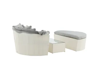 Padova Solseng - Hvit - Hagemøbler & utemiljø - Loungemøbler - Solseng