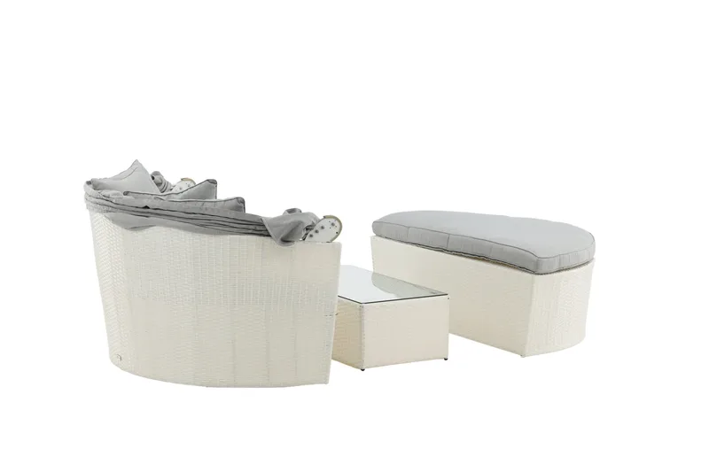 Padova Solseng - Hvit - Hagemøbler & utemiljø - Loungemøbler - Solseng