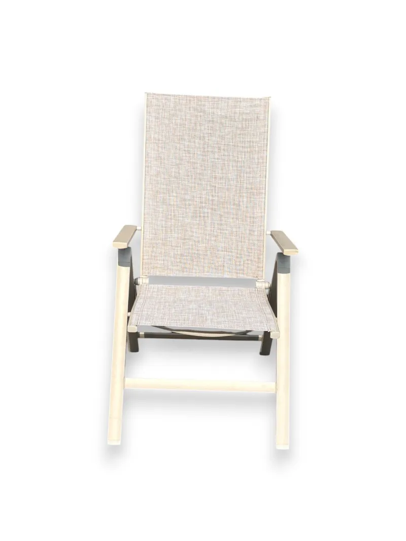 Palermo Lenestol 3-pos sammenleggbar - Korallsand - Hagemøbler & utemiljø - Stoler & Lenestoler - Posisjonsstoler