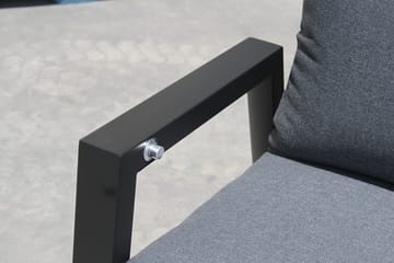 Palermo Lenestol 3-pos sammenleggbar - Svart - Hagemøbler & utemiljø - Stoler & Lenestoler - Posisjonsstoler