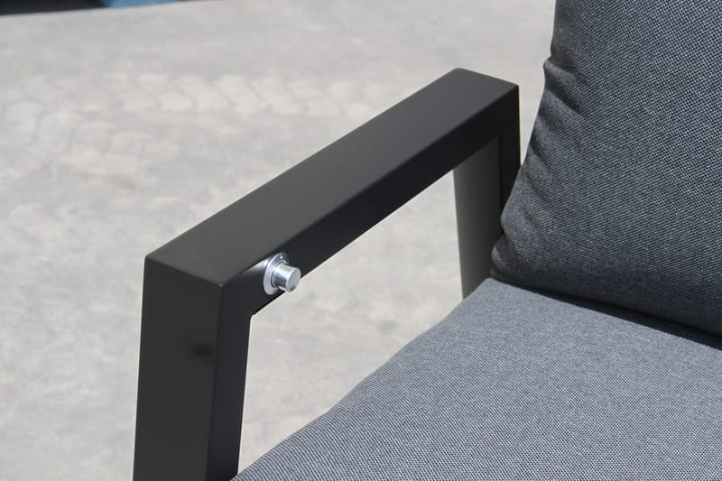 Palermo Lenestol 3-pos sammenleggbar - Svart - Hagemøbler & utemiljø - Stoler & Lenestoler - Posisjonsstoler