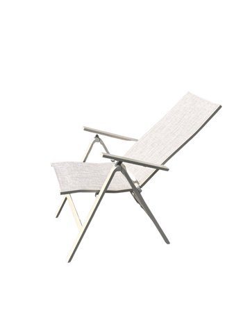 Palermo Lenestol 3-pos sammenleggbar - Korallsand - Hagemøbler & utemiljø - Stoler & Lenestoler - Posisjonsstoler