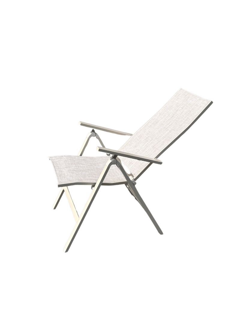 Palermo Lenestol 3-pos sammenleggbar - Korallsand - Hagemøbler & utemiljø - Stoler & Lenestoler - Posisjonsstoler