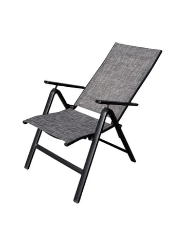 Palermo Lenestol 3-pos sammenleggbar - Svart - Hagemøbler & utemiljø - Stoler & Lenestoler - Posisjonsstoler