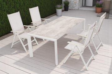 Palermo Lenestol 3-pos sammenleggbar - Korallsand - Hagemøbler & utemiljø - Stoler & Lenestoler - Posisjonsstoler