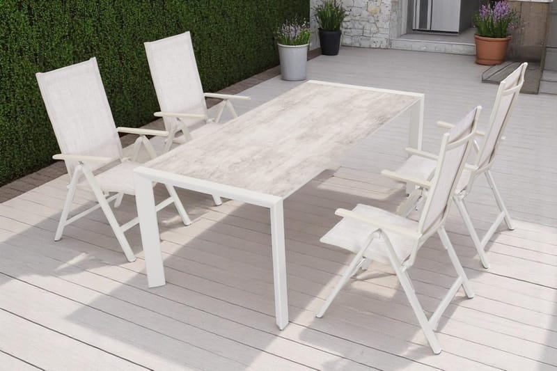 Palermo Lenestol 3-pos sammenleggbar - Korallsand - Hagemøbler & utemiljø - Stoler & Lenestoler - Posisjonsstoler