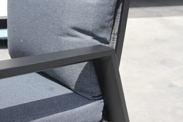 Palermo Lenestol 3-pos sammenleggbar - Svart - Hagemøbler & utemiljø - Stoler & Lenestoler - Posisjonsstoler