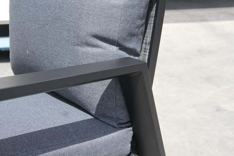 Palermo Lenestol 3-pos sammenleggbar - Svart - Hagemøbler & utemiljø - Stoler & Lenestoler - Posisjonsstoler